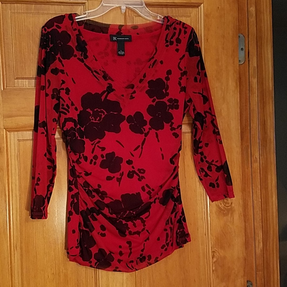 INC ruched blouse